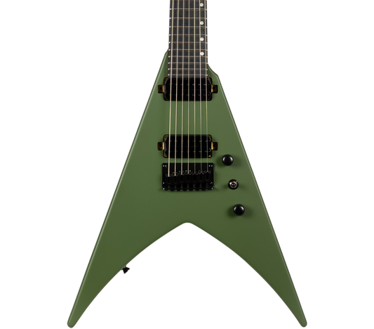 Spira V-407 7-String Electric Guitar - Satin Green