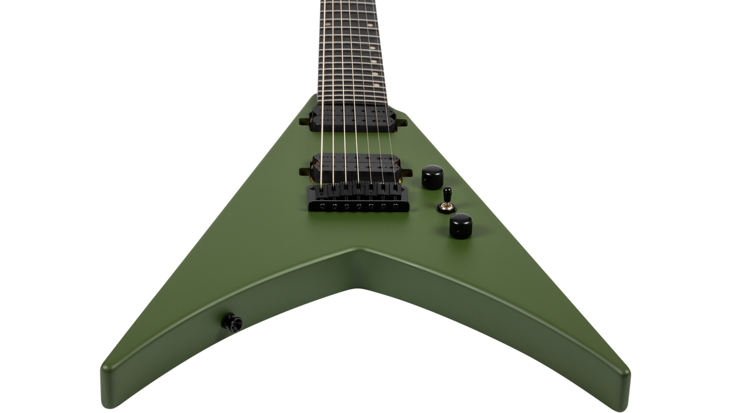 Spira V-407 7-String Electric Guitar - Satin Green