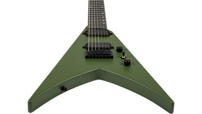 Spira V-407 7-String Electric Guitar - Satin Green