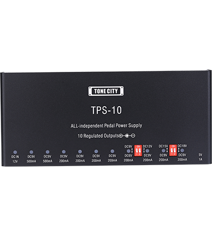 Tone City TPS-10 All Isolated 10 Outputs Multi Pedal Power Supply