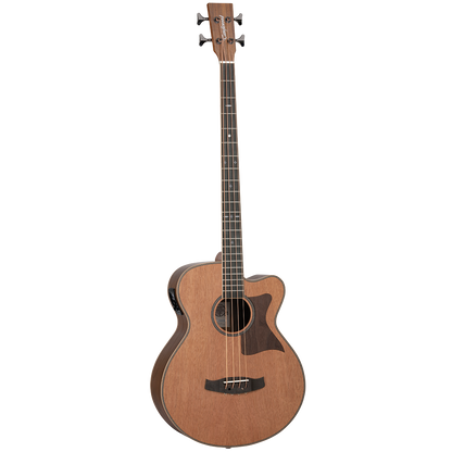 Tanglewood TRABBW Reunion Super Jumbo Acoustic Bass Red Cedar Black Walnut Guitar Bros