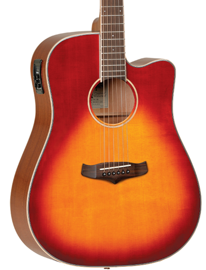 Tanglewood TW5SB Winterleaf Dreadnought Cutaway - Solid Top - Sunburst