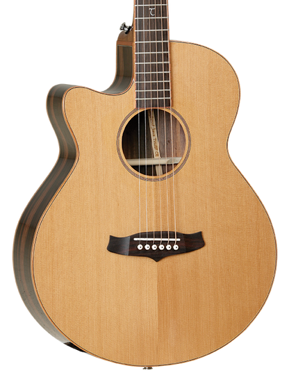 Tanglewood TWJSFCELH Java Superfolk Cutaway Electric Left-Handed Guitar