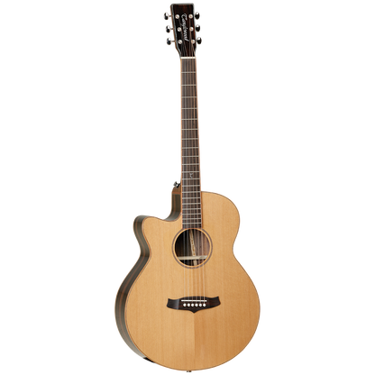 Tanglewood TWJSFCELH Java Superfolk Cutaway Electric Left-Handed Guitar