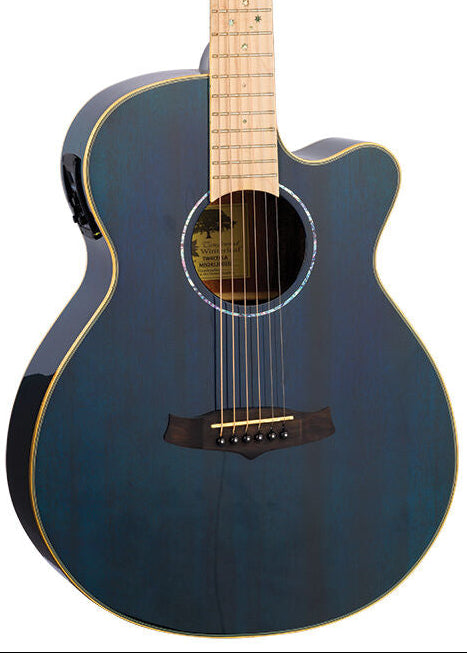 Tanglewood Winterleaf Pro Super Folk Acoustic Guitar - Bondi Blue