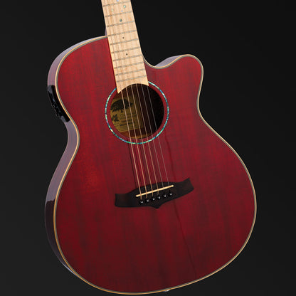 Tanglewood Winterleaf Pro Super Folk Acoustic Guitar - Barossa Red Gloss
