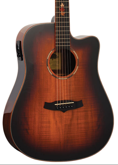 Tanglewood Winterleaf Pro Exotic Dreadnought C/E Koa