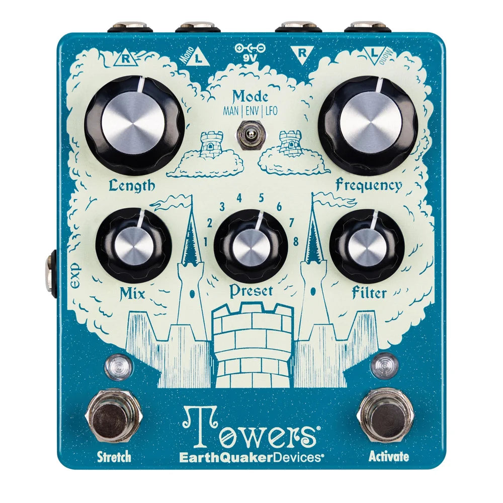 Earthquaker Devices Towers Stereo Reverberant Filter Pedal