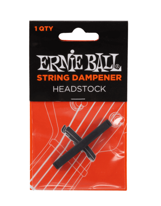 Ernie Ball string damper headstock packaging on a white background