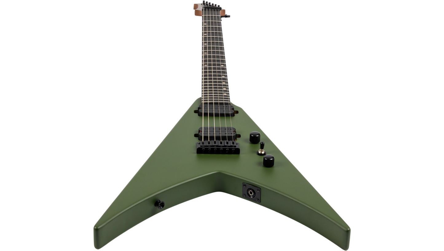 Spira V-400 MGR Electric Guitar - Satin Green