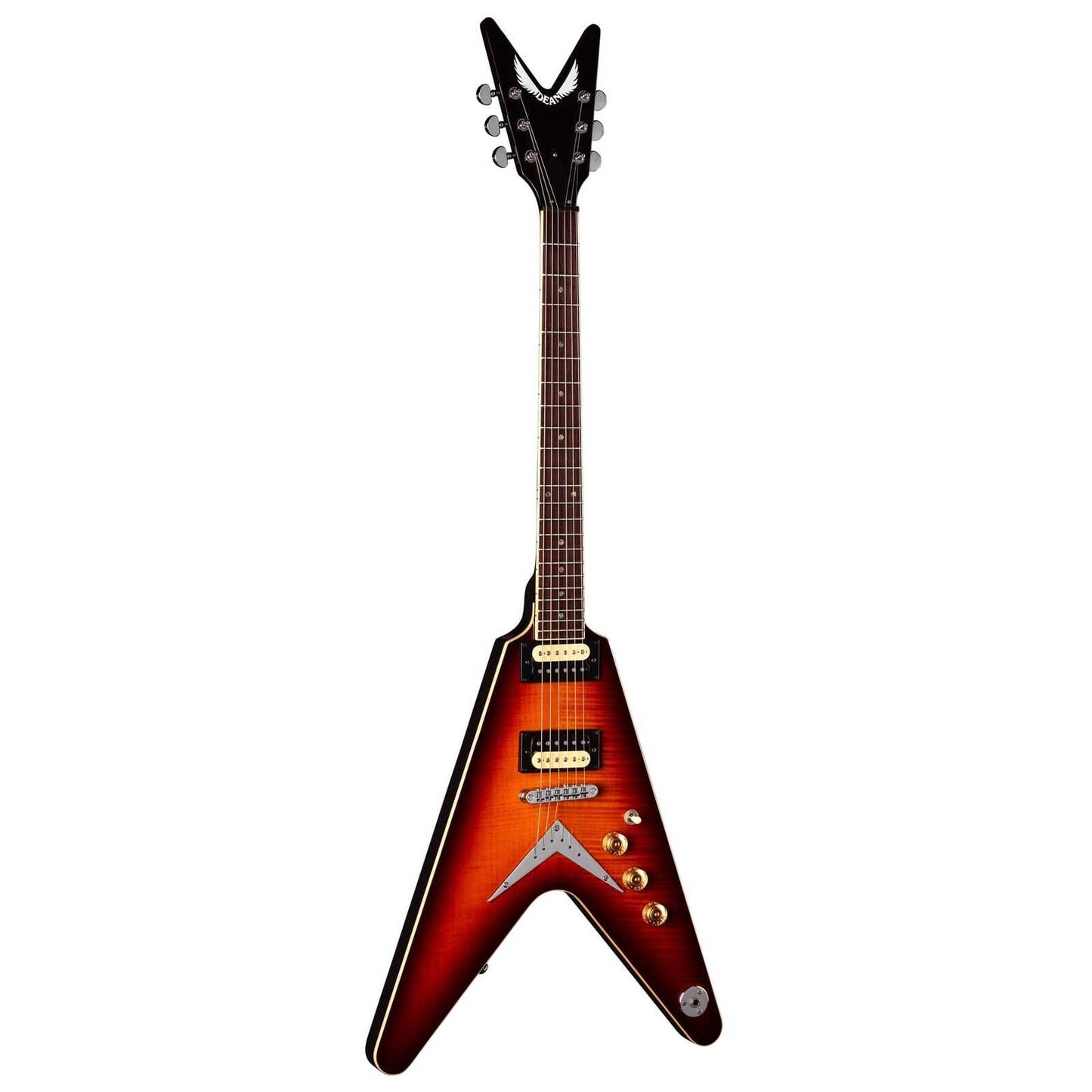 Dean V79 Flame Maple Electric Guitar - Trans Cherry Sunburst
