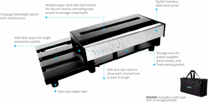 Waggi W34 Large Pedalboard with Twin Tier