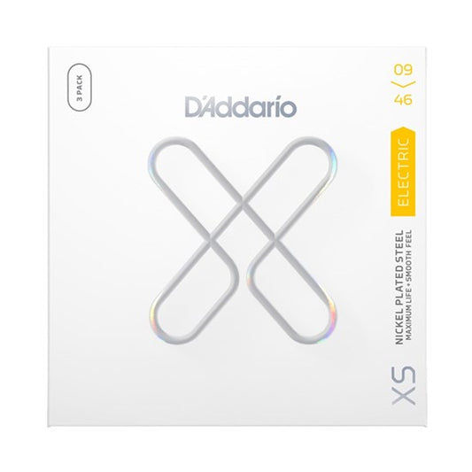 D'Addario 3 Pack - XS Coated Electric Guitar Strings 9-46