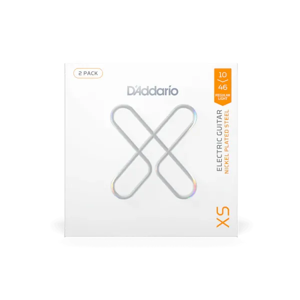 D'Addario XS Coated Nickel Regular Light 10-46 Strings - 2 Pack