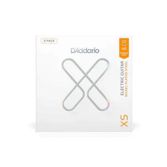 D'Addario XS Coated Nickel Regular Light 10-46 Strings - 2 Pack
