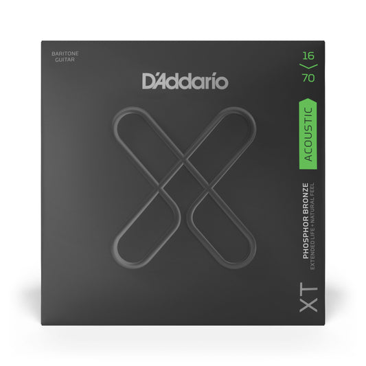 D'Addario XT Acoustic Baritone Phosphor Bronze Strings - 16-70