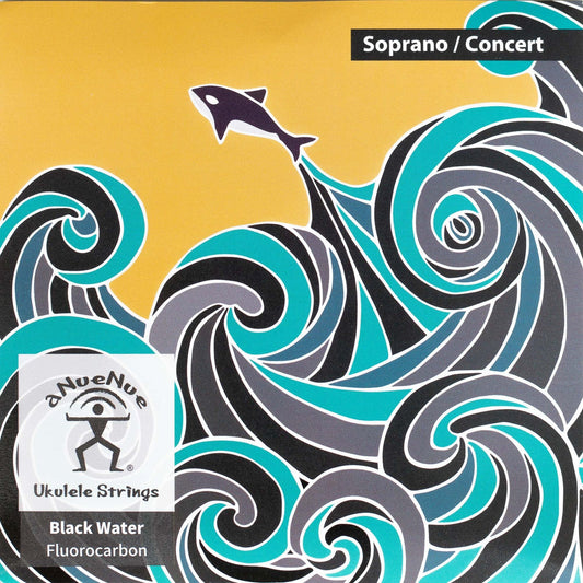 Anuenue Black Water Fluorocarbon Ukulele Strings - Soprano/Concert