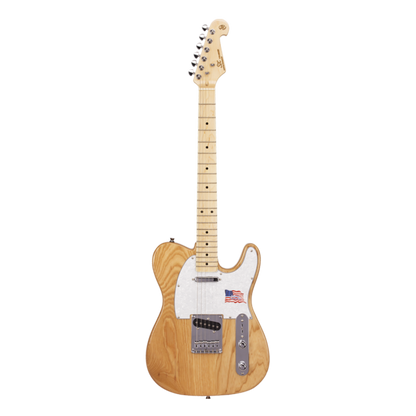 SX Ash Series Thinline Electric Guitar - Natural Ash