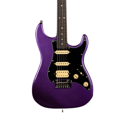 Jet JS-400 HSS Roasted Maple Neck Electric Guitar - Plum