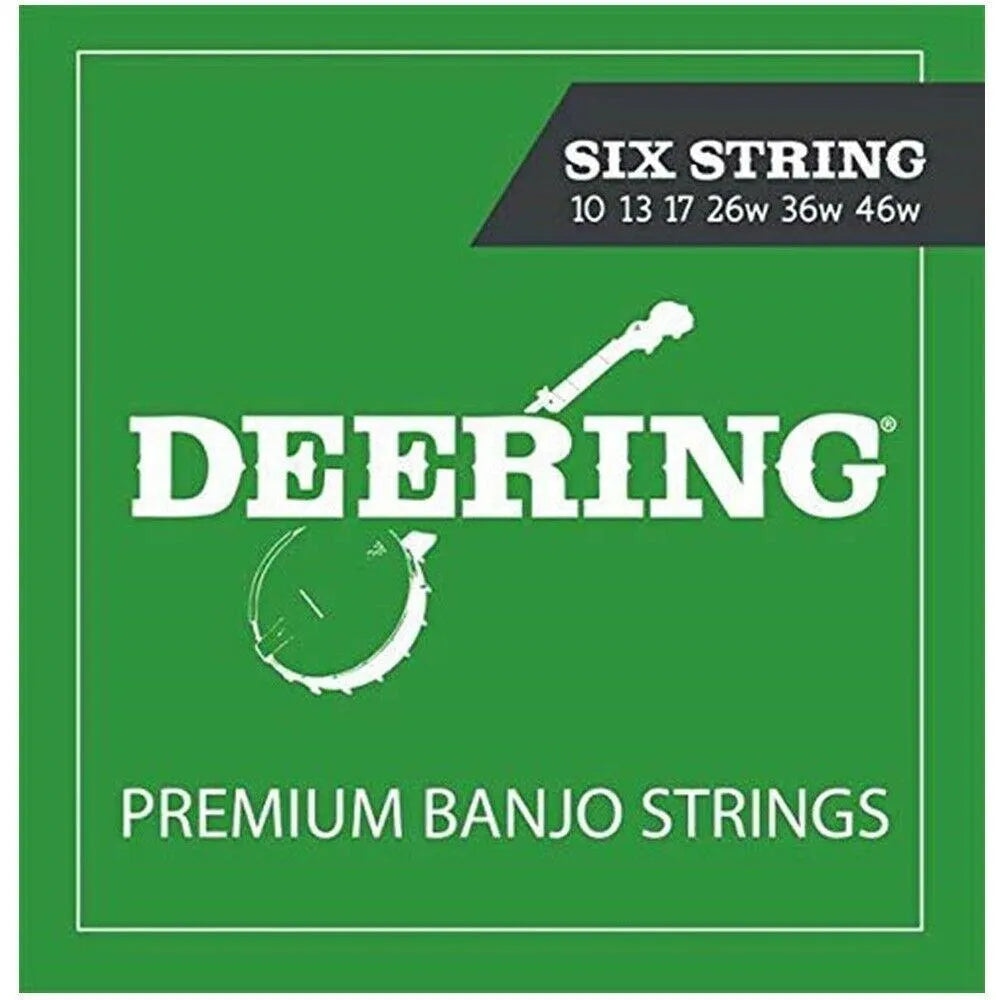 Deering ST-6 Banjo 6- String Set 10-46W