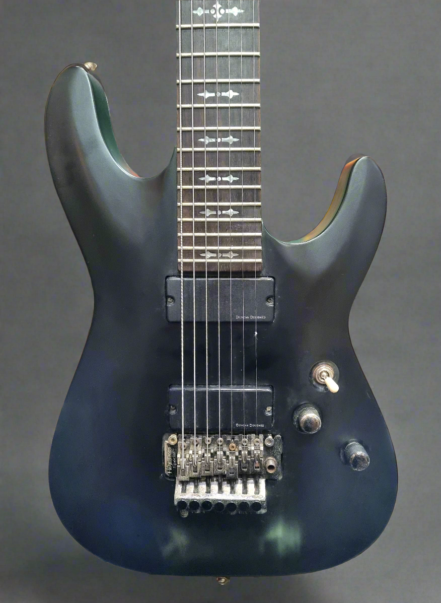 Schecter Demon-7 Floyd Rose 7-String Vintage White Electric Guitar Pre-loved