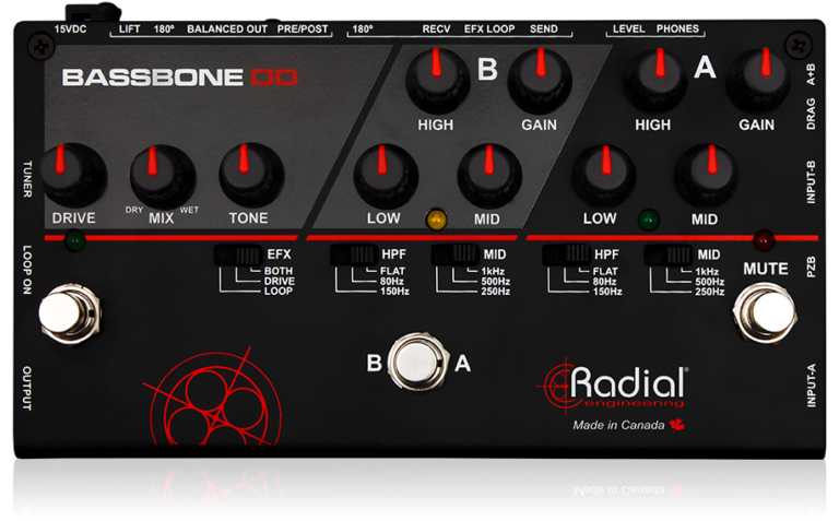 Radial Bassbone Overdrive Pedal