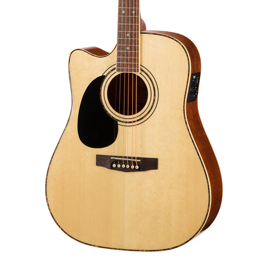 Cort AD880CE - Dreadnought - Satin Natural - Left Handed