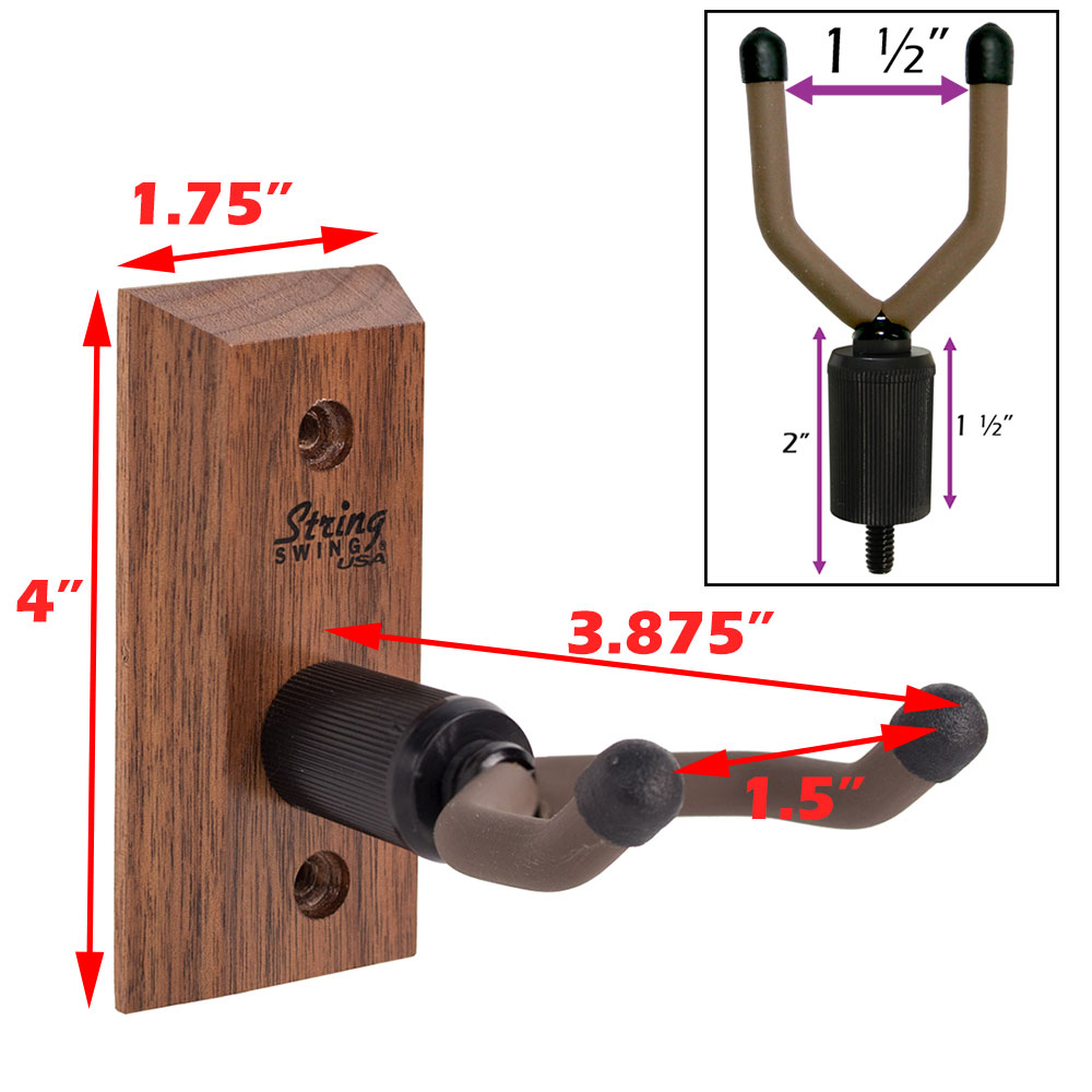 String Swing American Oak Home/Studio Ukulele/Mandolin Hanger