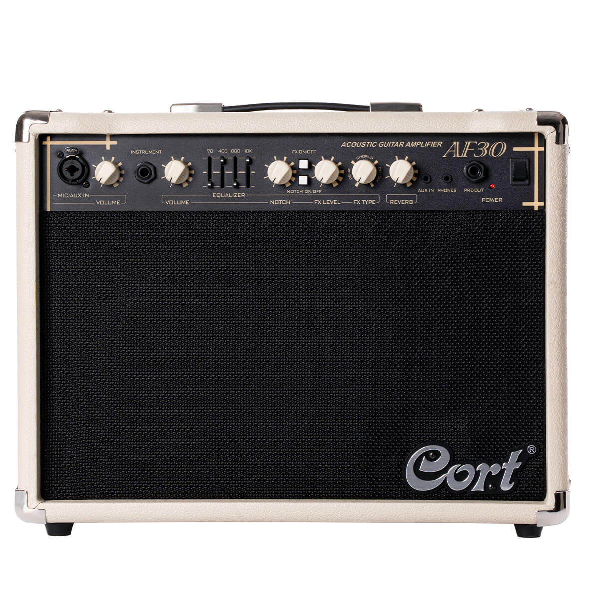 Cort AF30 30 Watt Acoustic Guitar Amplifier - Ivory