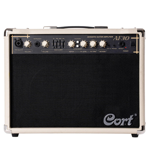Cort AF30 30 Watt Acoustic Guitar Amplifier - Ivory