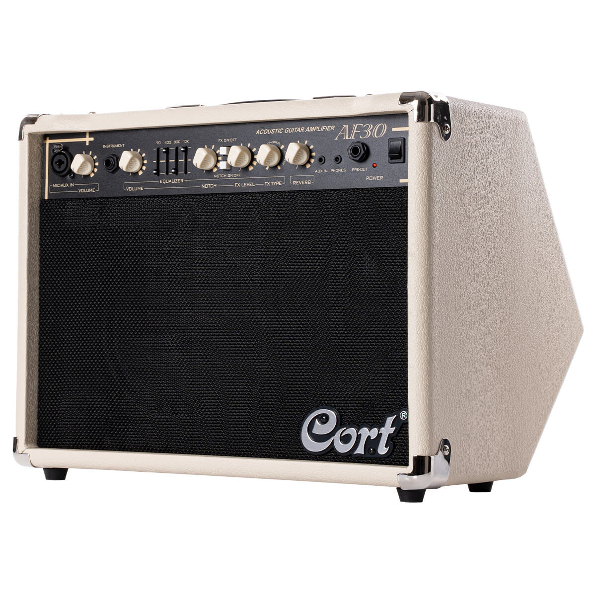 Cort AF30 30 Watt Acoustic Guitar Amplifier - Ivory