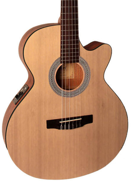 Cort CEC1 Slim body Acoustic Guitar Natural