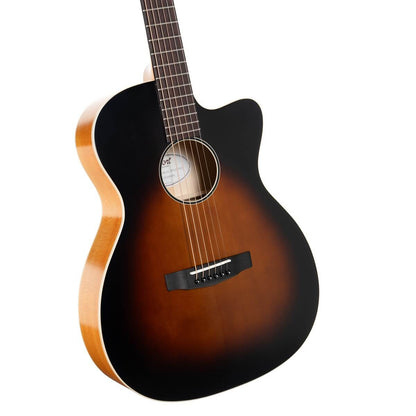 Cort Core-OC Maple All Solid Acoustic Guitar w/ Case - Brown Burst