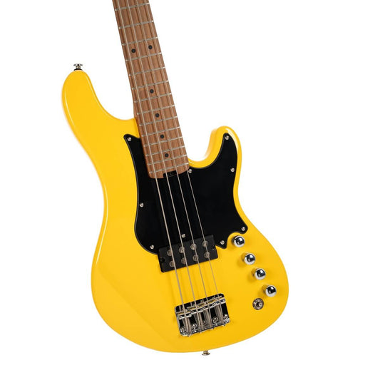 Cort GB Short Scale Bass - Yellow Crush
