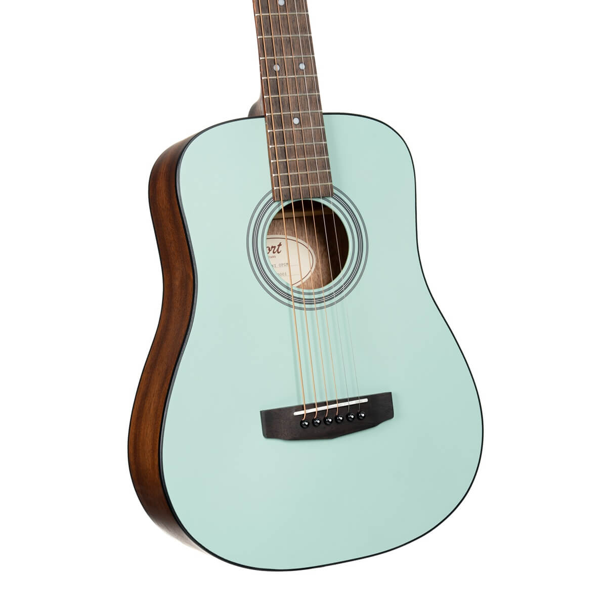 Cort Standard AD Mini Dreadnought - Open Pore Mint Green
