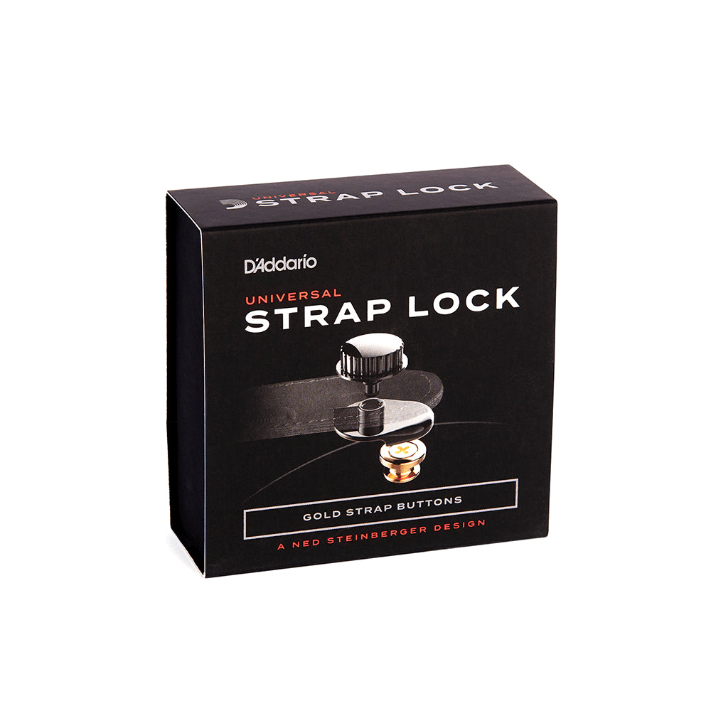 D'Addario Universal Straplock System - Gold