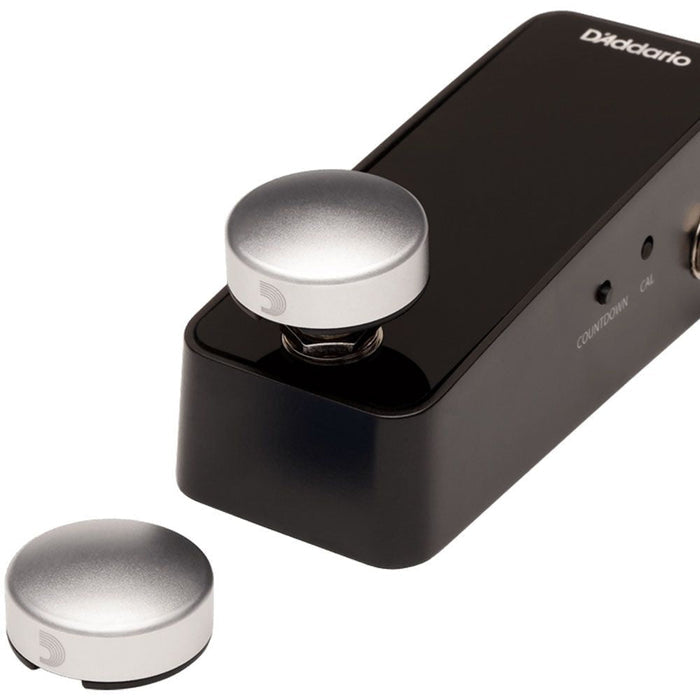 D'Addario XPND Footswitch Toppers Silver - 2 Pack
