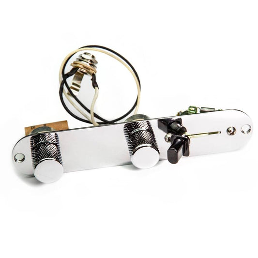 Bare Knuckle 3-Way Pre-Wired Nickel Telecaster Control Plate