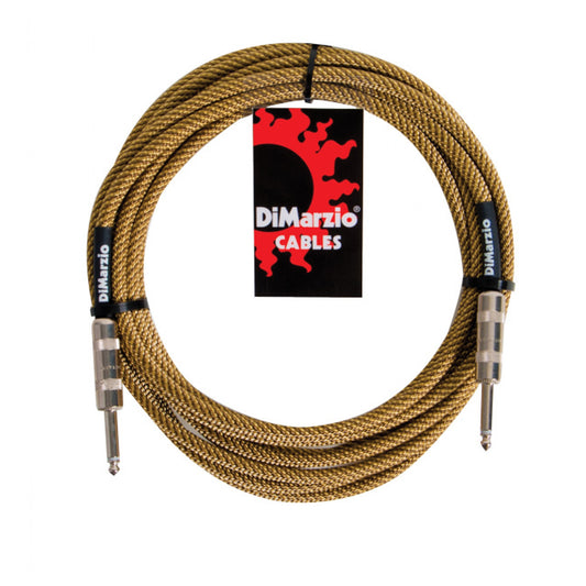 Dimarzio 18ft Braided Cable Vintage Tweed Straight/Straight