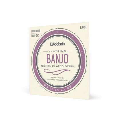 D'Addario EJ60+ Banjo Strings Light 9.6-20w