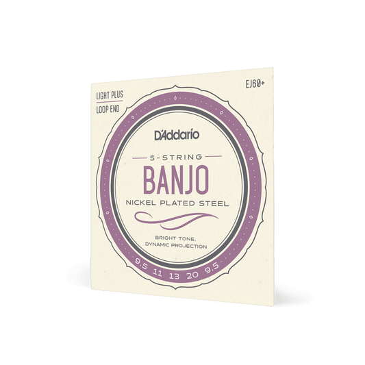 D'Addario EJ60+ Banjo Strings Light 9.6-20w