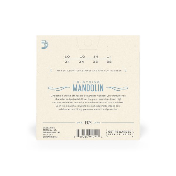 D'Addario EJ73 Mandolin Strings 10-38