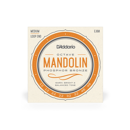 D'Addario EJ80 Phosphor Bronze Octave Mandolin Strings 12-46