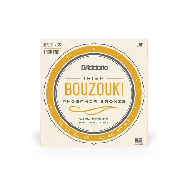 D'Addario EJ81 Irish Bouzouki 8 String Phosphor Bronze Set