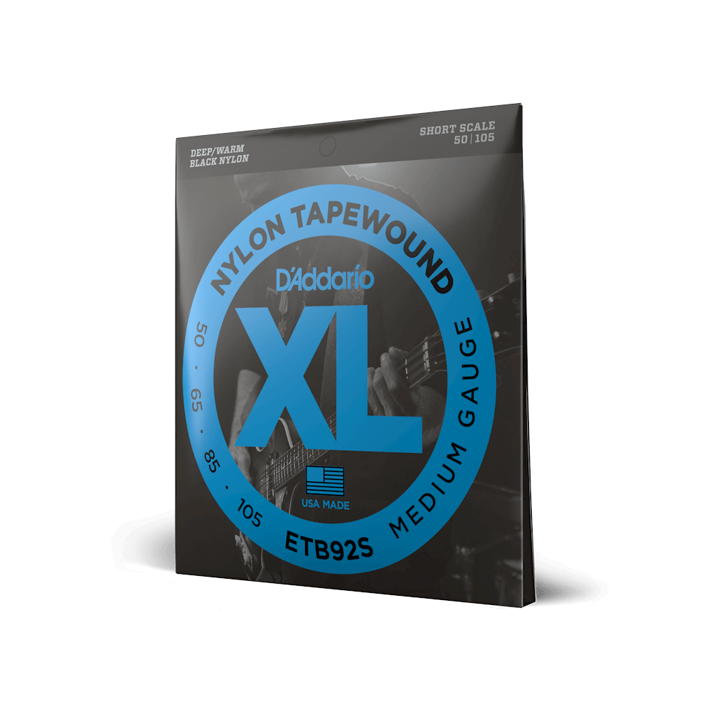 D'Addario ETB92S XL Nylon Tapewound 50-105 Short Bass Strings