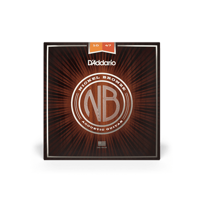 D'Addario Nickel Bronze Acoustic Guitar Strings 10-47