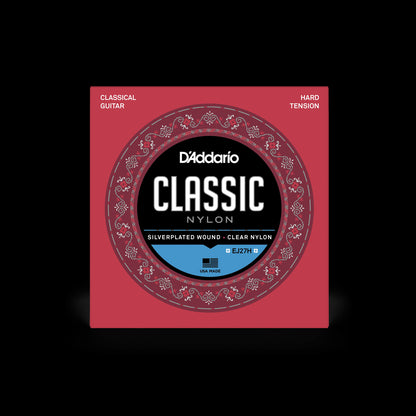 D'Addario EJ27H - Student Nylon Guitar Strings - Hard Tension