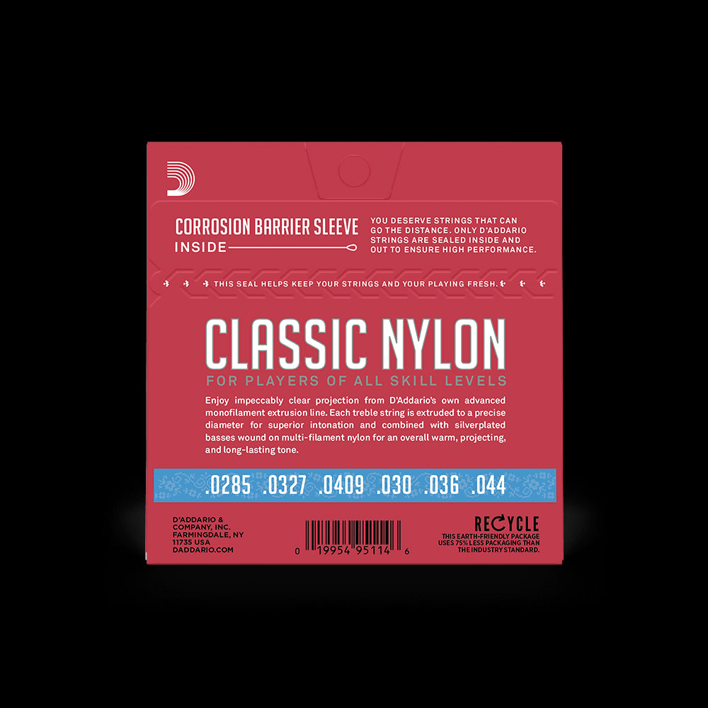 D'Addario EJ27H - Student Nylon Guitar Strings - Hard Tension