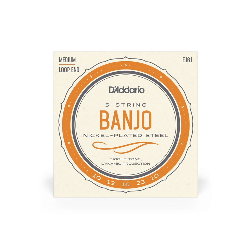 D'Addario EJ61 Banjo Strings Medium 10-23