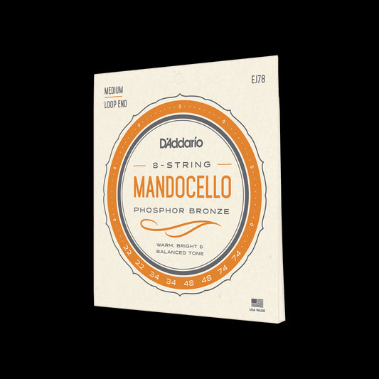 D'Addario EJ78 Mandocello Strings 0.22-0.74 - Loop End